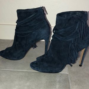Vince Camuto fringe booties